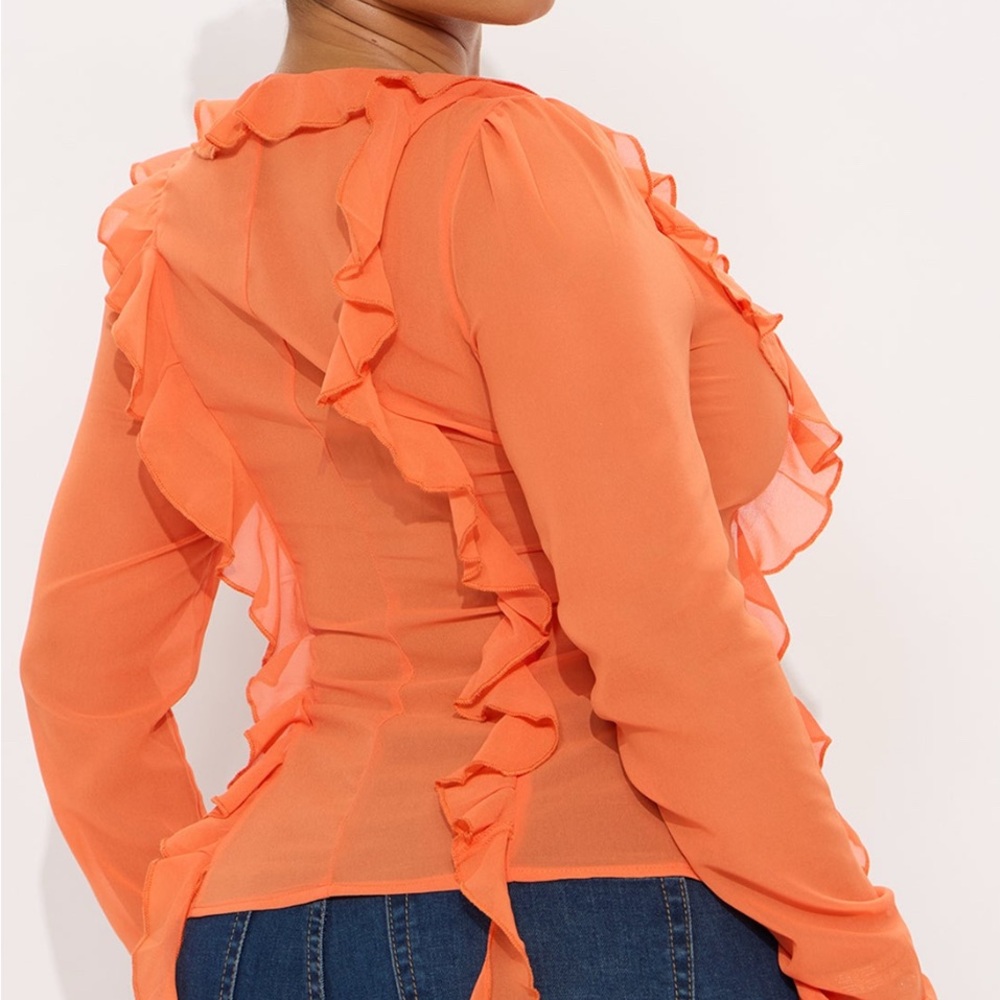 Proper Attitude Chiffon Flyaway Top - Picture 3 of 3